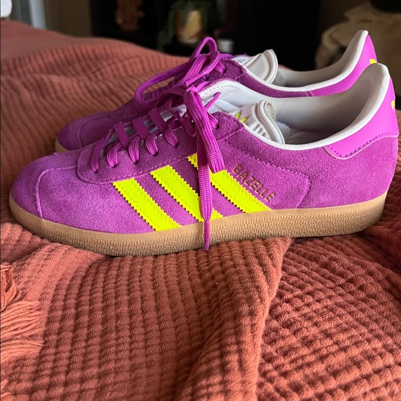 Adidas Fuchsia and Neon Yellow Sneakers - Picture 4 of 5